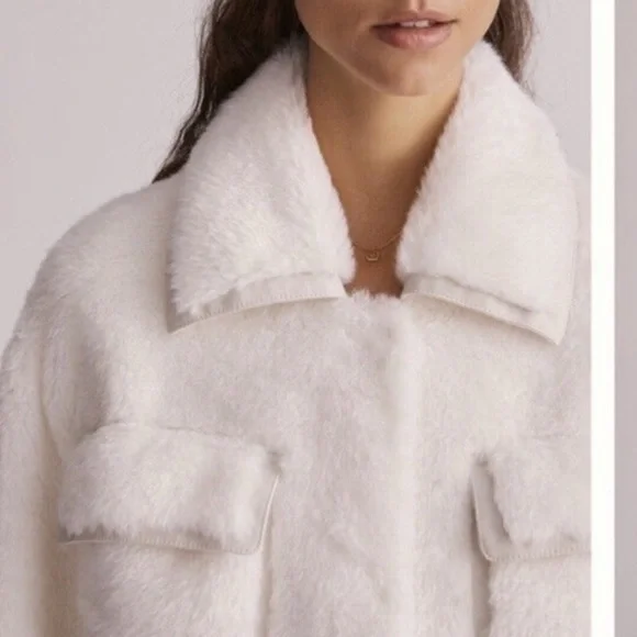 Maeve Cinch Waste Fur Faux Jacket - Picture 15 of 16